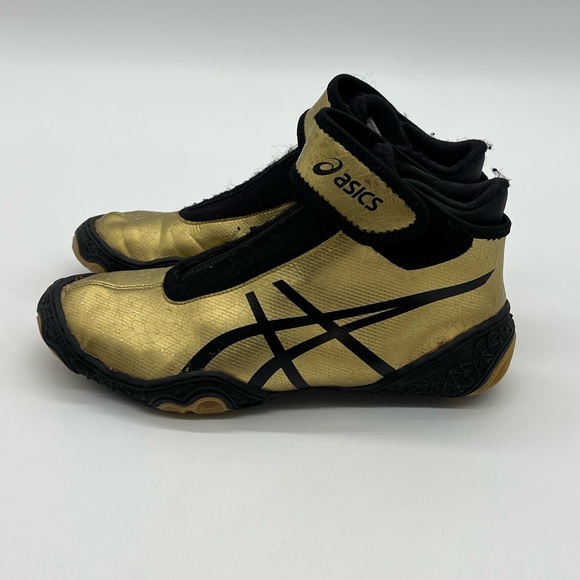 Rare Asics Omniflex-Attack™ V2.0 Women’s Sz 7.5 Wrestling Shoes Black And Gold